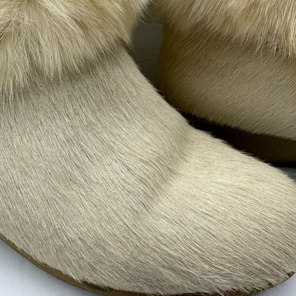 Tecnica Skandia Goat Fur Italian Off White  Boots SZ 38 US-7 gently used - Picture 4 of 9